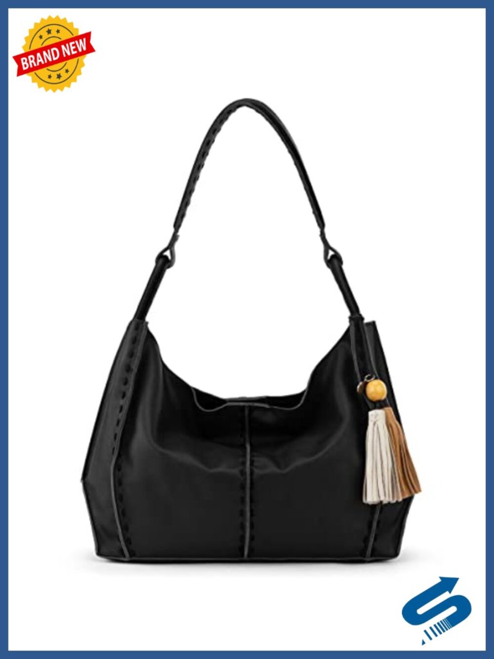 Medium Leather Tote Bag, Roomy Unlined Hobo Shoulder Purse